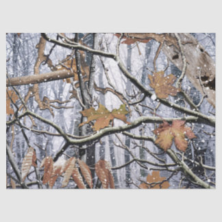 Hunting Camouflage Snow Pattern 3 Tissue Paper