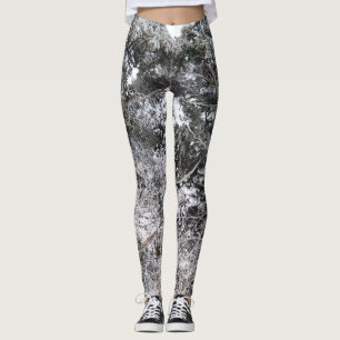 Hunting Camouflage Snow Pattern 4 Leggings