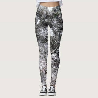 Hunting Camouflage Snow Pattern 4 Leggings