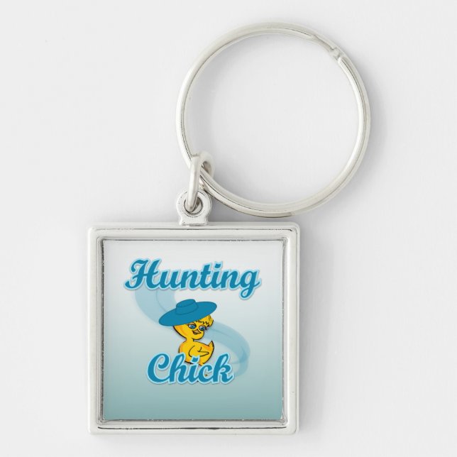 Hunting Chick #3 Key Ring (Front)