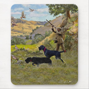 Hunting Chukar partridge  Mouse Mat