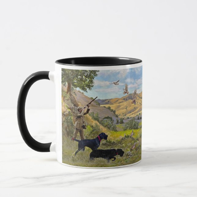 Hunting Chukar partridge  Mug (Left)