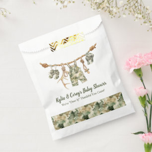 Hunting Clothesline Camo Boy Baby Shower Favour Bags