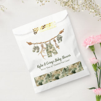 Hunting Clothesline Camo Boy Baby Shower Favour Bags