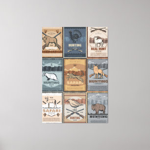 Hunting club canvas print