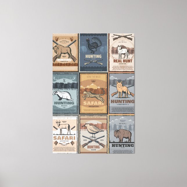 Hunting club canvas print (Front)
