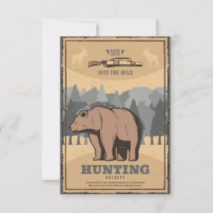 Hunting club RSVP Card