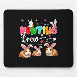 Hunting Crew Three Easter Bunny Guinea Pigs Huntin Mouse Mat