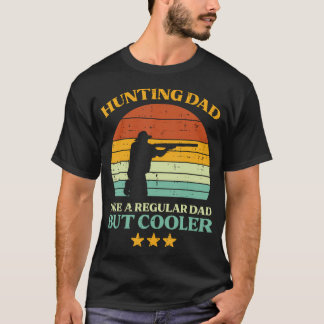 Hunting Dad Like Regular Retro Fathers Day Hunter  T-Shirt