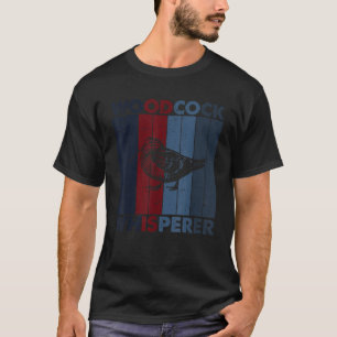 Hunting Dad Mum Whisperer Hunter Vintage Woodcock T-Shirt