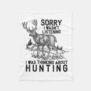 Hunting - Deer Funny Quote Hunter Gift Tank Top Fleece Blanket