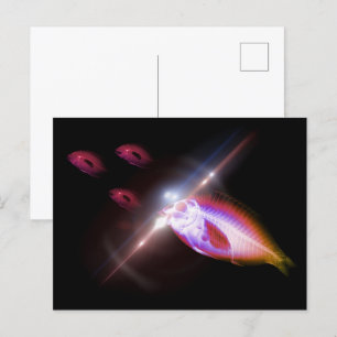 Hunting Dinner X-Ray Fish 1 Postcard