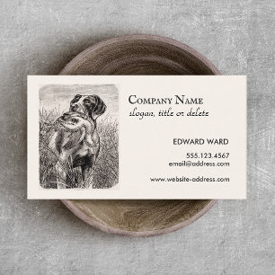 Hunting Dog and Pheasant  Business Card