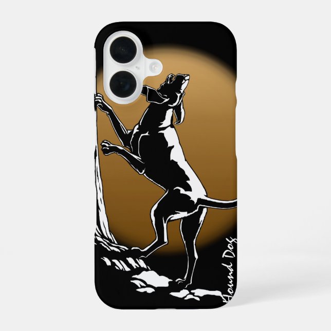 Hunting Dog Art iPhone Cases Coonhound Art Cases (Back)