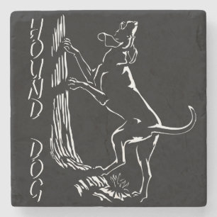 Hunting Dog Coaster Personalised Hound Dog Coaster