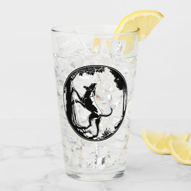 Hunting Dog Glass  Hound Dog Glasses Personalised (Back Ice)