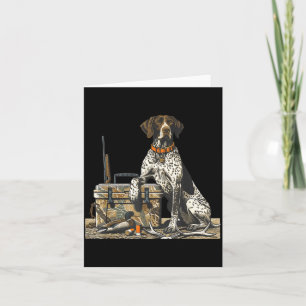 Hunting Dog Inter Bird Dog Duck Hunter Camo Retrie Card