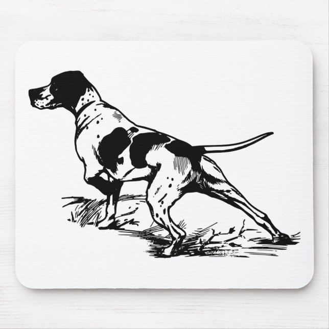 Hunting Dog Mouse Mat (Front)