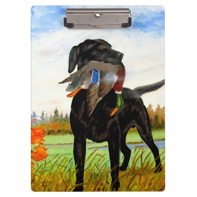 Hunting Dog Painting Clipboard (Front)