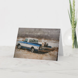 HUNTING DOGS, BLANK CARDS, DUCKS THANK YOU CARD