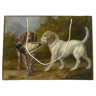 Hunting Dogs (by Carlo Ademollo) Large Gift Bag
