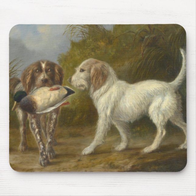 Hunting Dogs (by Carlo Ademollo) Mouse Mat (Front)