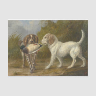 Hunting Dogs (by Carlo Ademollo) Tissue Paper