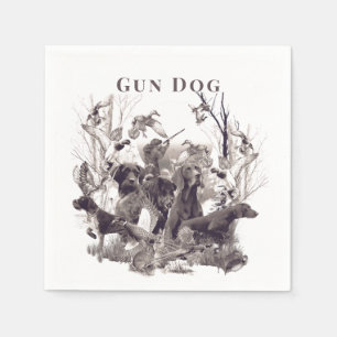 Hunting dogs ,Gun dogs, Hunting season  Napkin