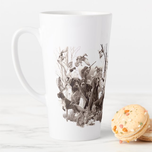 Hunting dogs ,Gun dogs,Hunting season T-Shirt Butt Latte Mug (In Situ)