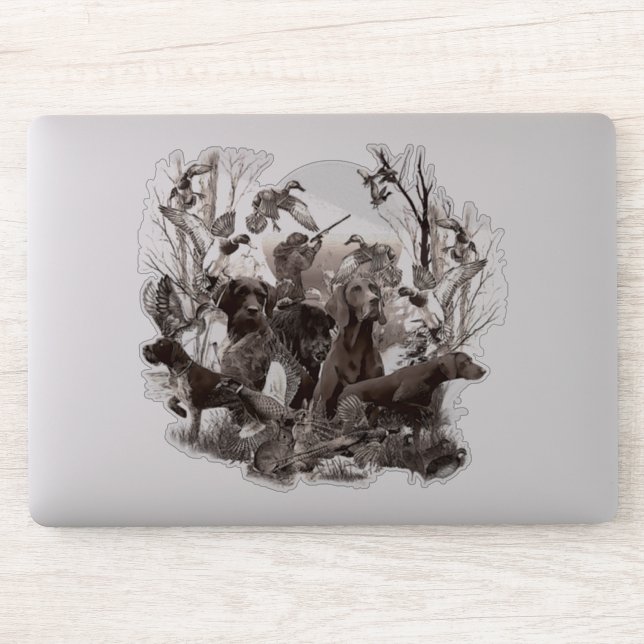 Hunting dogs Sticker (Computer)