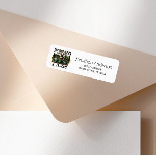 Hunting Ducks Trucks Bucks Address Label
