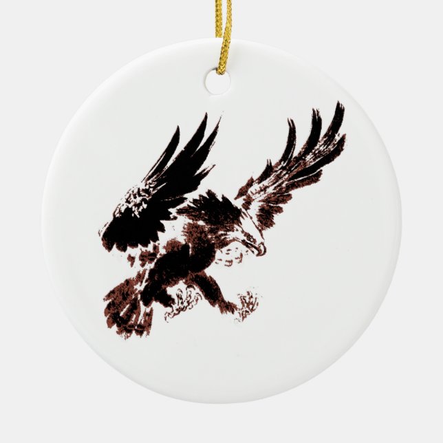 Hunting Eagle Ornament (Front)
