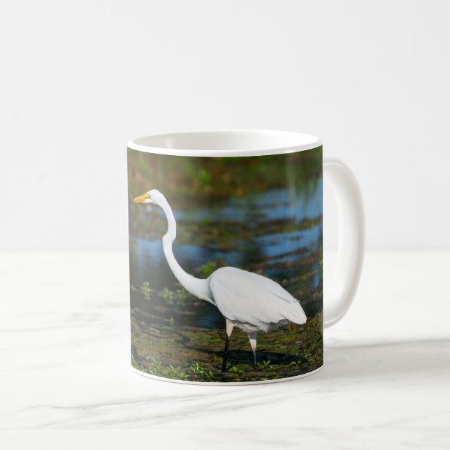 Hunting Egret Coffee Mug (Front Right)