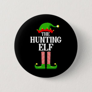 Hunting Elf Family Matching Group Funny Christmas  6 Cm Round Badge