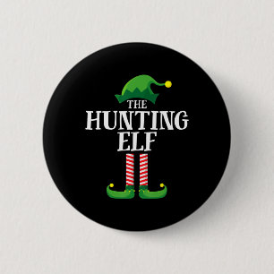 Hunting Elf Matching Family Group Christmas Party 6 Cm Round Badge