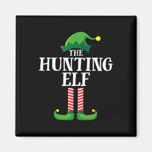 Hunting Elf Matching Family Group Christmas Party Magnet