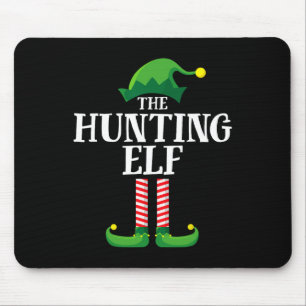 Hunting Elf Matching Family Group Christmas Party Mouse Mat