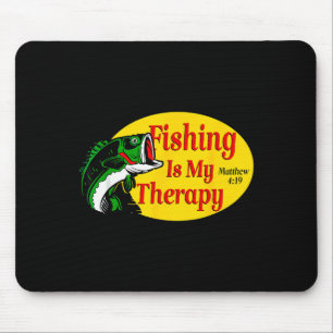 Hunting Fishing Matthew 4-19 Bible Christian Fishi Mouse Mat