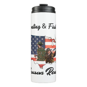 Hunting & Fishing  T-Shirt Trucker Hat Button Tape Thermal Tumbler