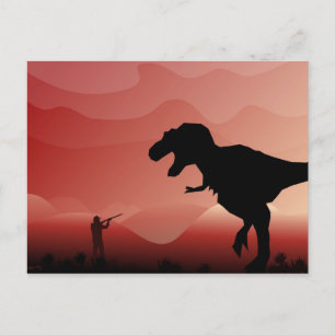 Hunting for Dinos Postcard