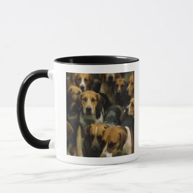Hunting foxhounds, Galway Blazers, Ireland Mug (Left)