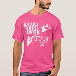 Hunting Funny Duck Bird Fowl Hunter Shooting Rifle T-Shirt