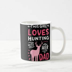 Hunting Girl With Her Dad Father's Day Coffee Mug