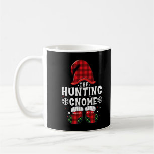 Hunting Gnome Buffalo Plaid Matching Family Christ Coffee Mug