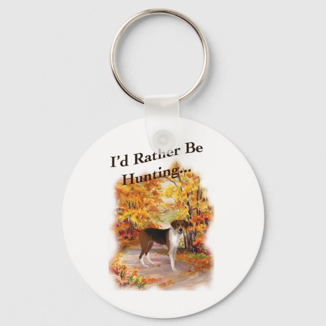 hunting hound dog key ring (Front)