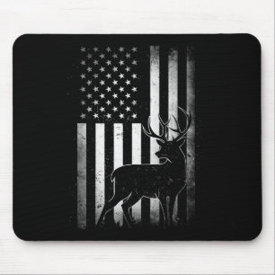 Hunting Hunters Deer Usa Us American Flag Camo Cam Mouse Mat