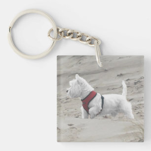 Hunting in the Dunes Key Ring