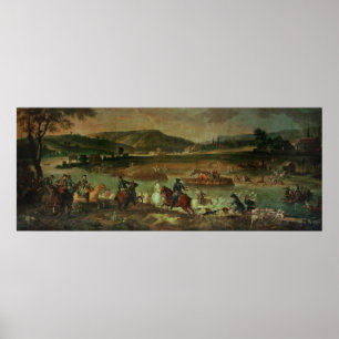 Hunting in the Forest at Compiegne Poster