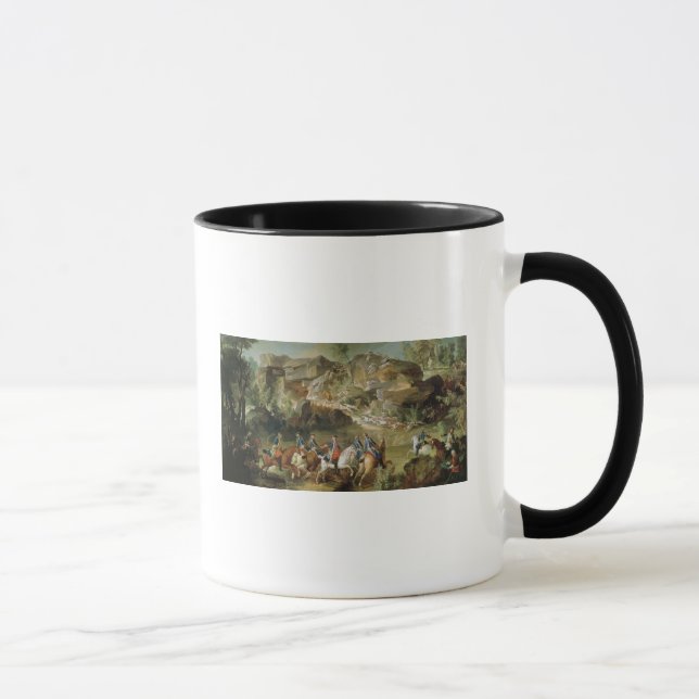 Hunting in the Forest of Fontainebleau Mug (Right)