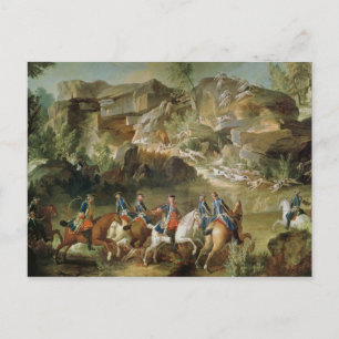 Hunting in the Forest of Fontainebleau Postcard